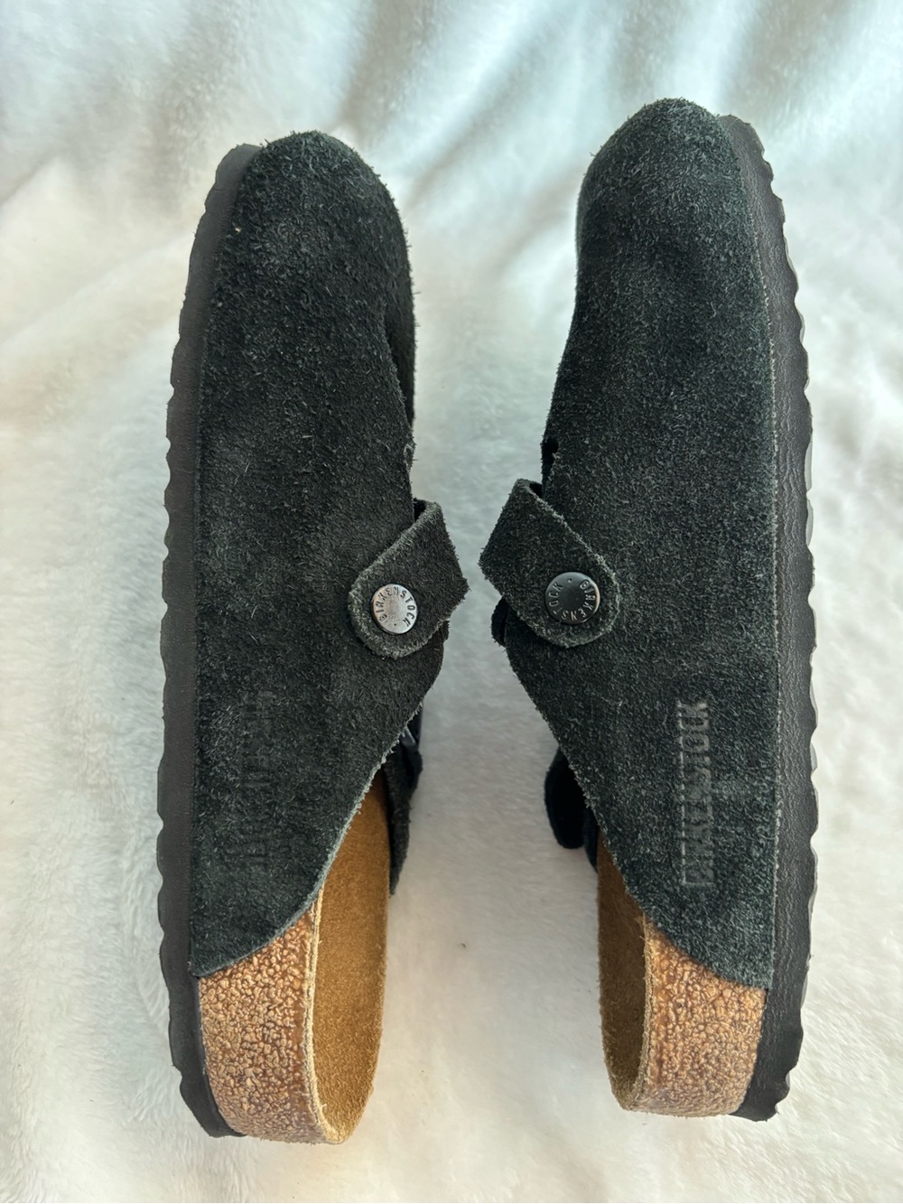Birkenstock Boston Suede Clogs Black Size 39 / 8W 6M - Picture 10 of 16